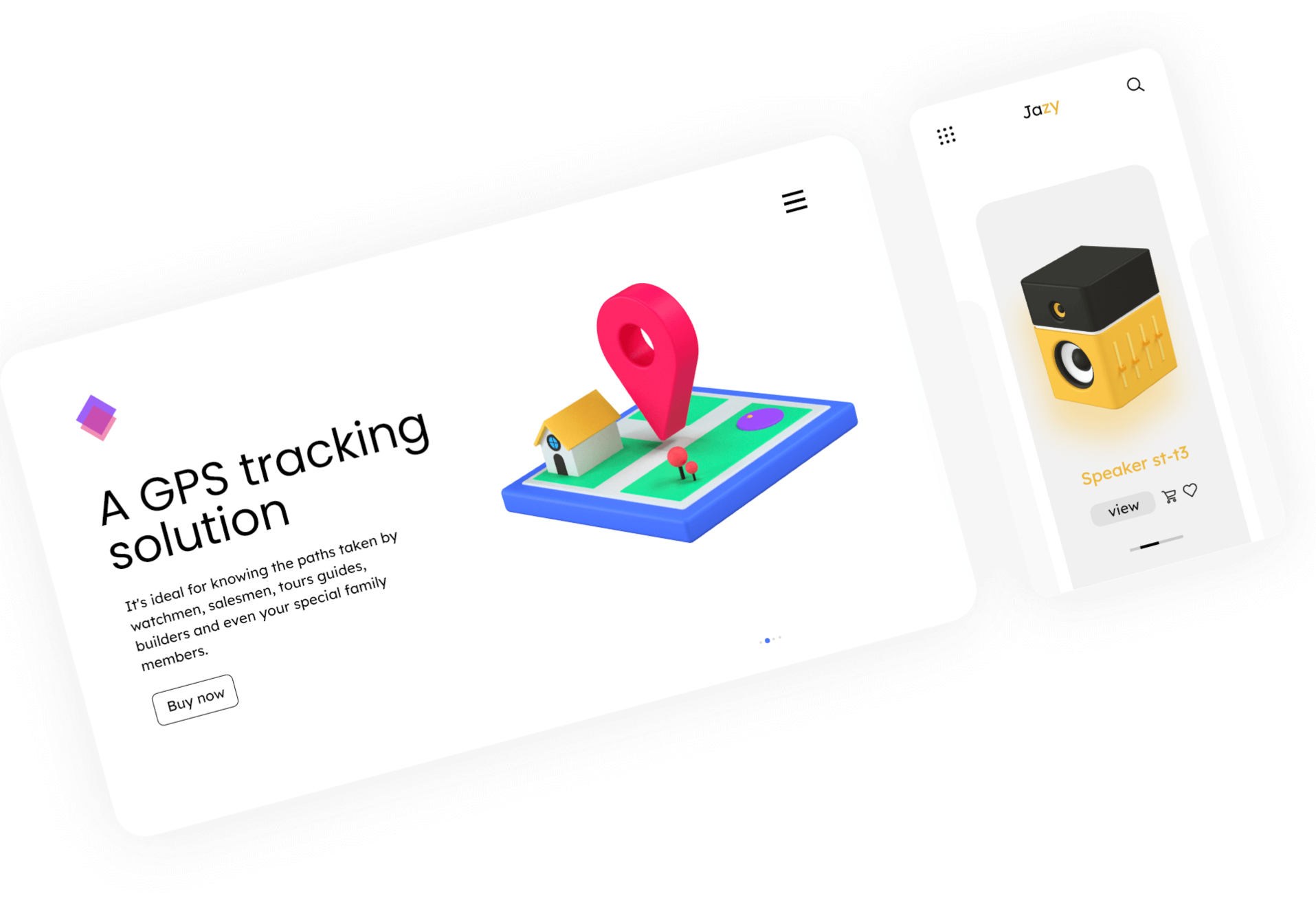 layout 3d icon set 2