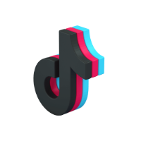 logo tiktok 3d icon small