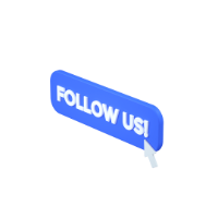 notice of follow us 3d icon small