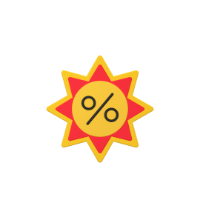 offer 3d icon small front