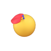 orange 3d icon small