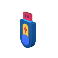 pen drive 3d icon small