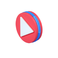 play button 3d icon small