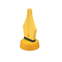 point of a pen 3d icon small