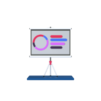 presentation 3d icon small front
