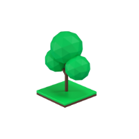 tree 3d icon small
