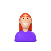 woman 3d icon small front