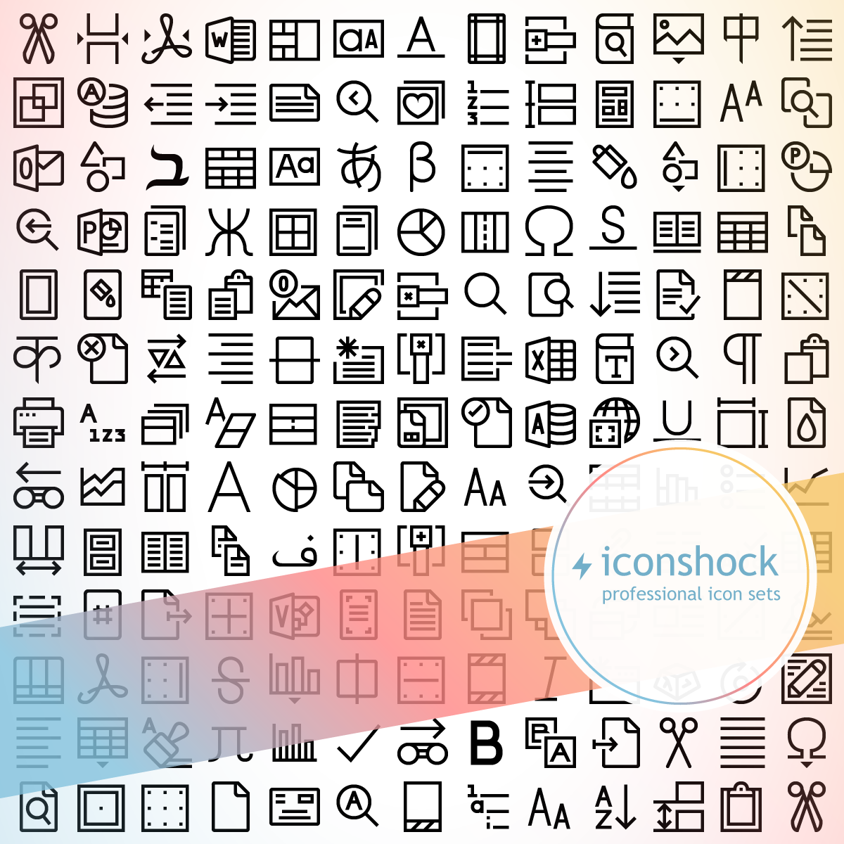 Windows 10 - Text Icons - Iconshock