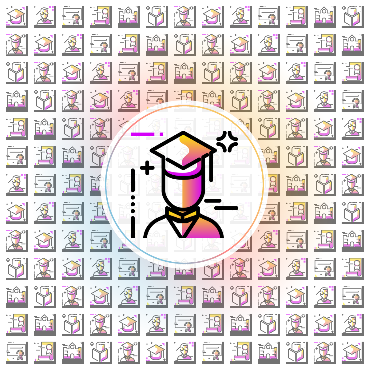 Graduated Icon - Iconshock