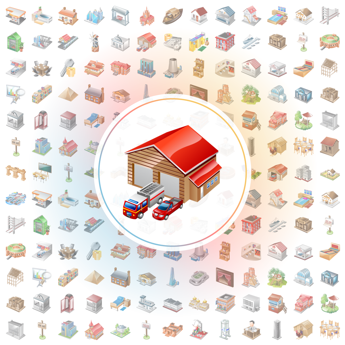Fire station Icon - Iconshock