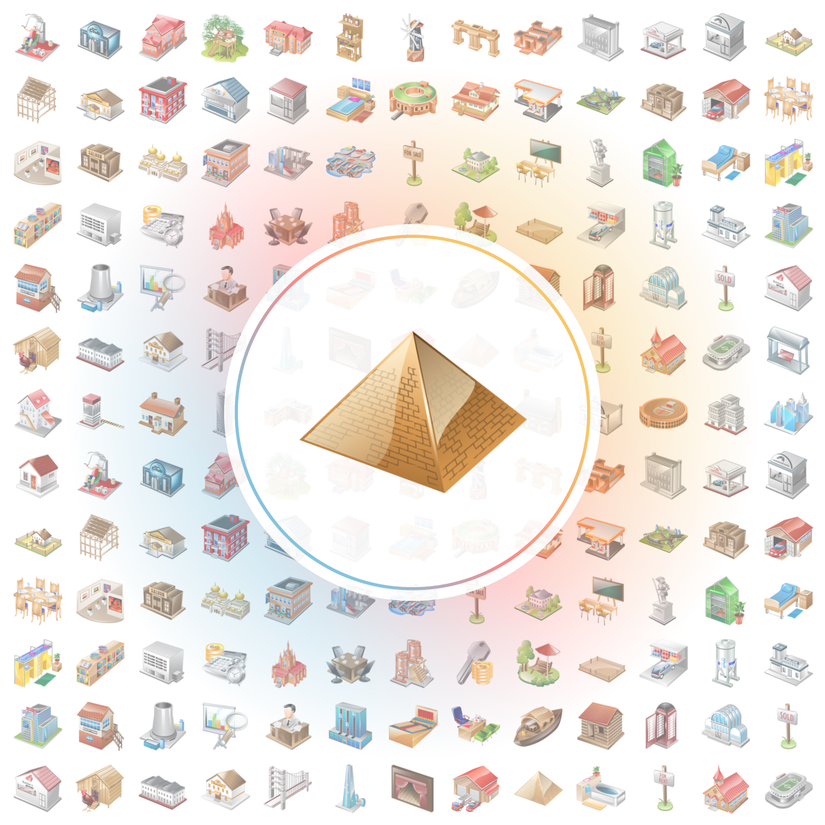 Pyramid Icon - Iconshock