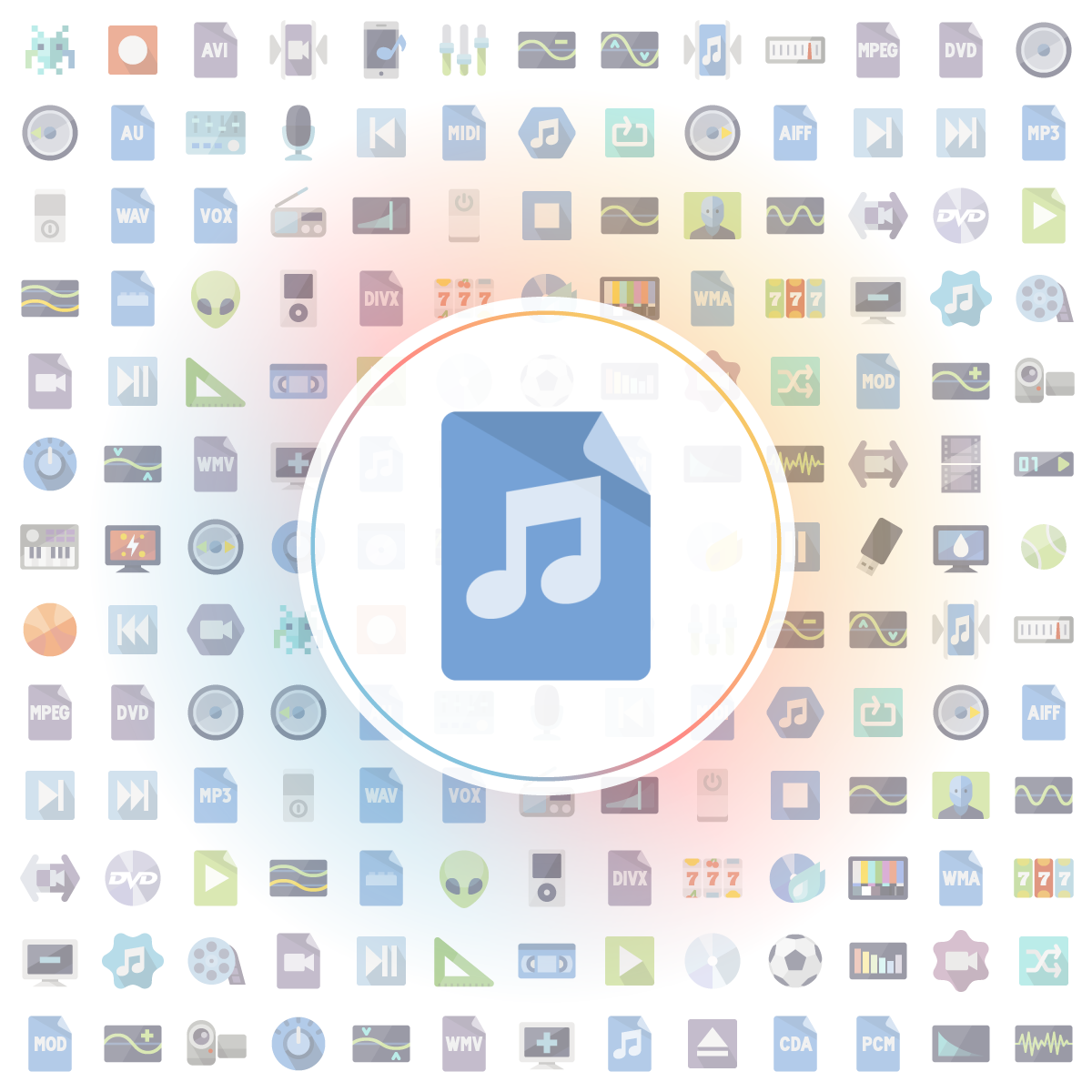 File type audio Icons - Iconshock