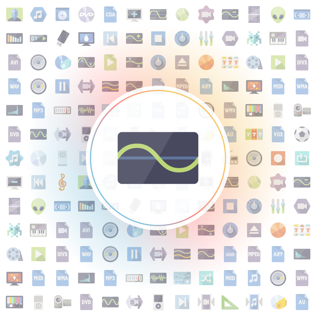 Wave_low_frequency Icons - Iconshock