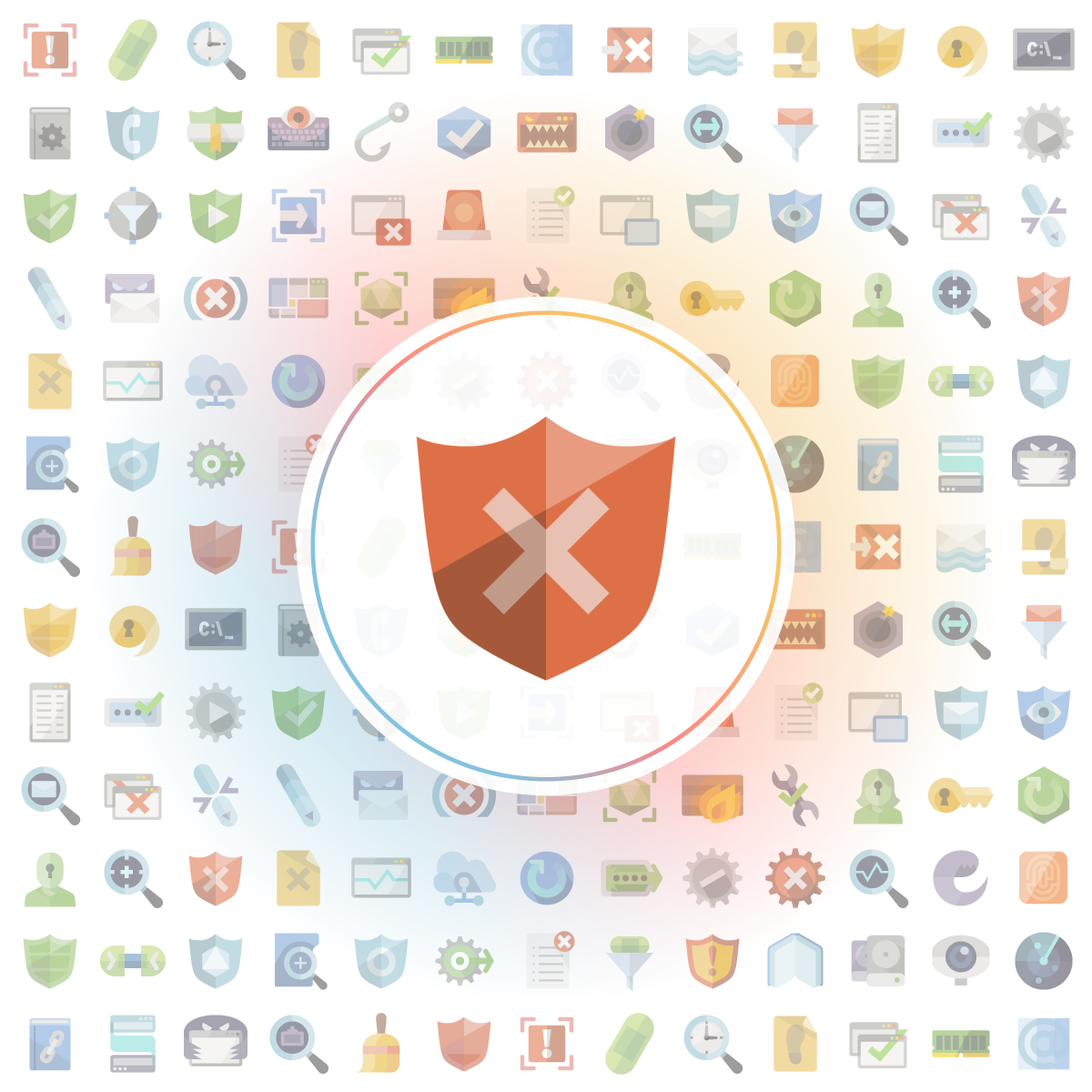 Security cross Icon - Iconshock