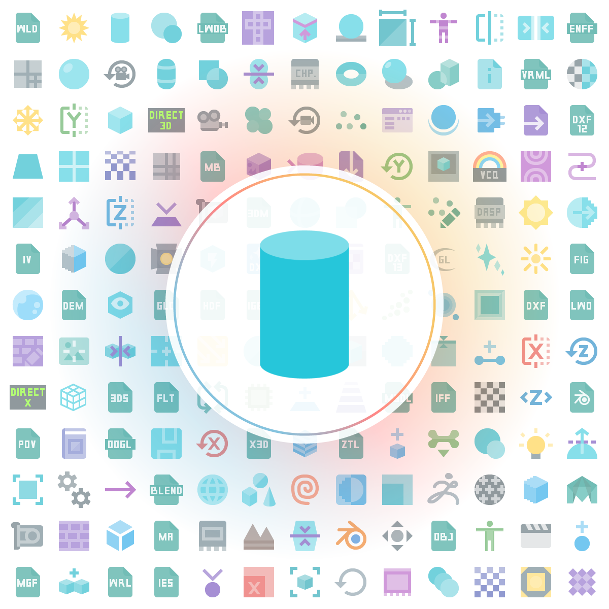 Cylinder Icon - Iconshock
