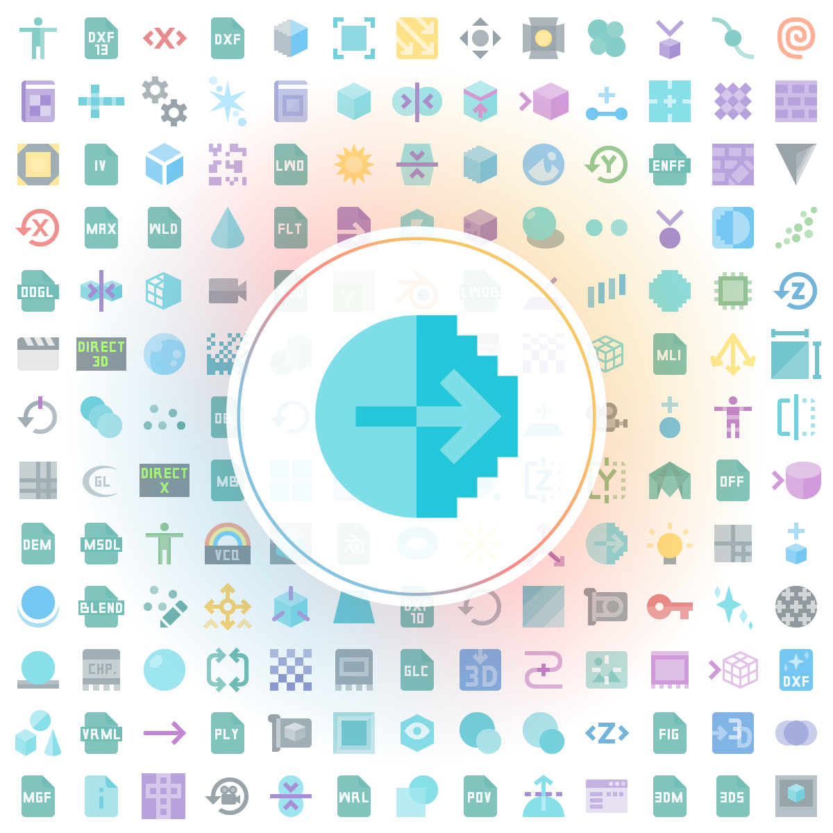 Rasterization Icon - Iconshock