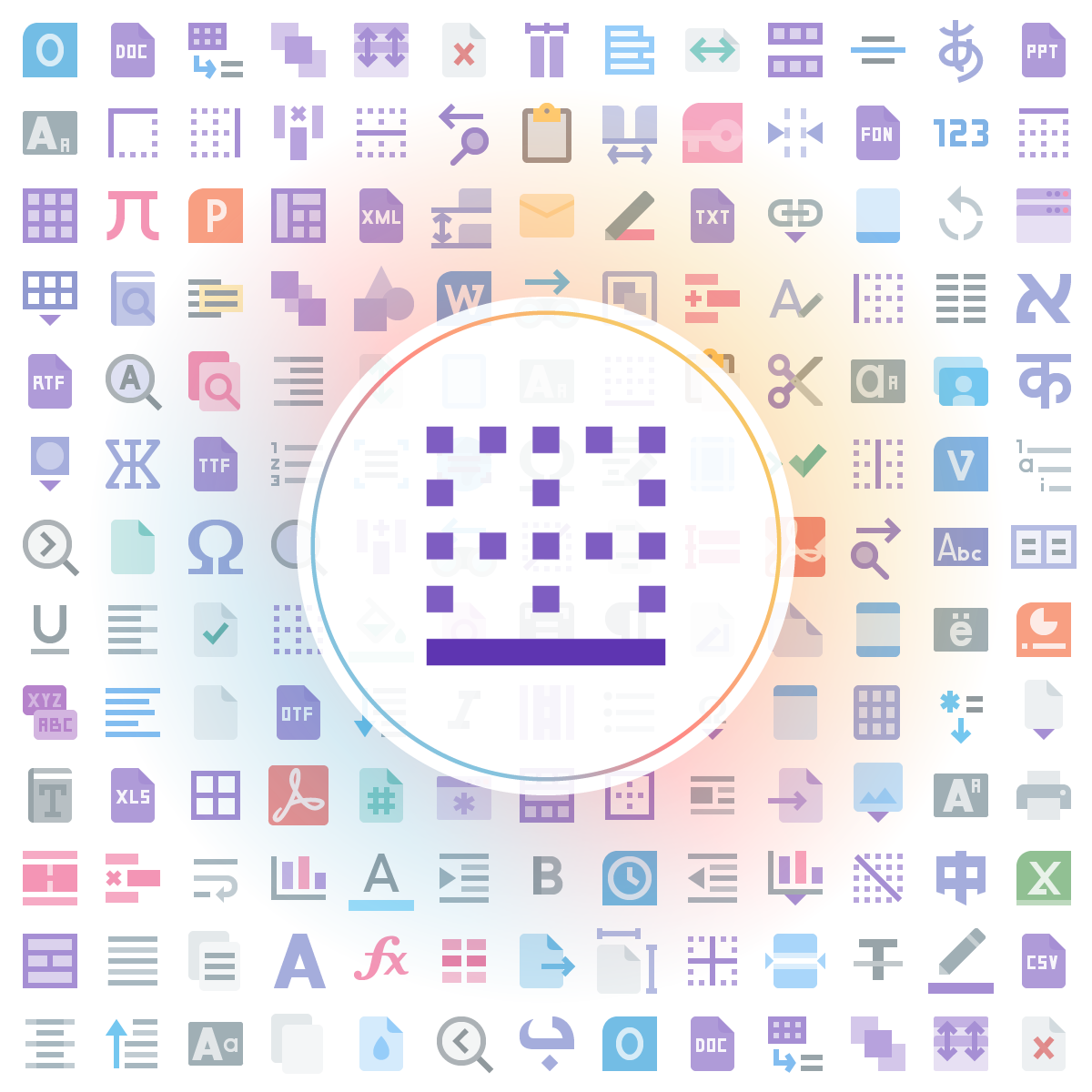 Border bottom Icon - Iconshock
