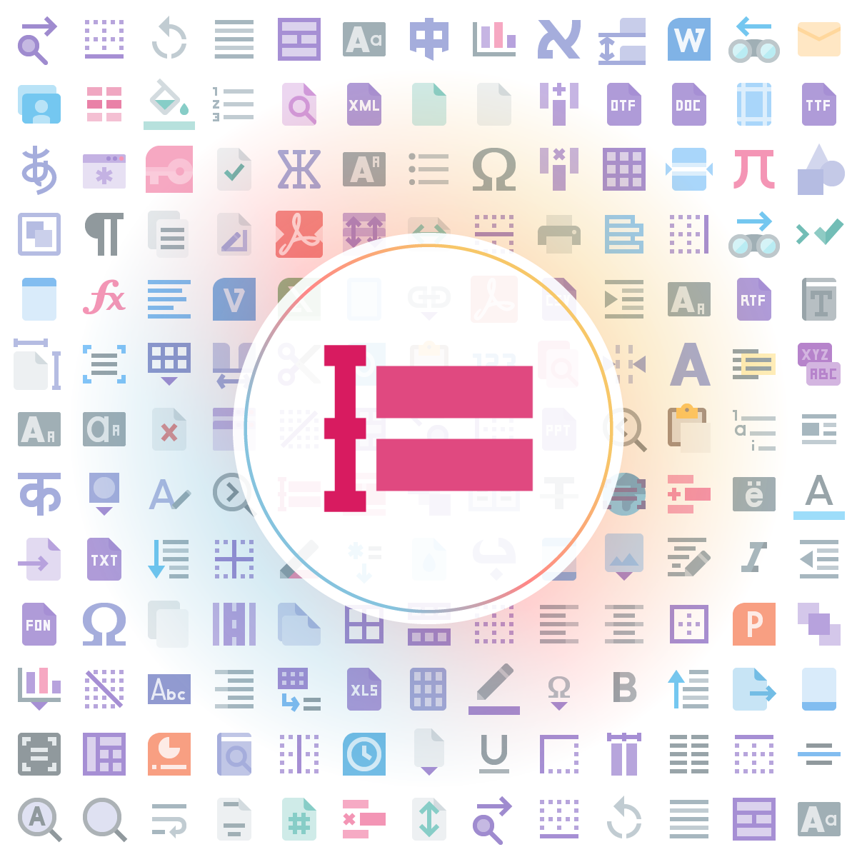 Distribute rows Icon - Iconshock