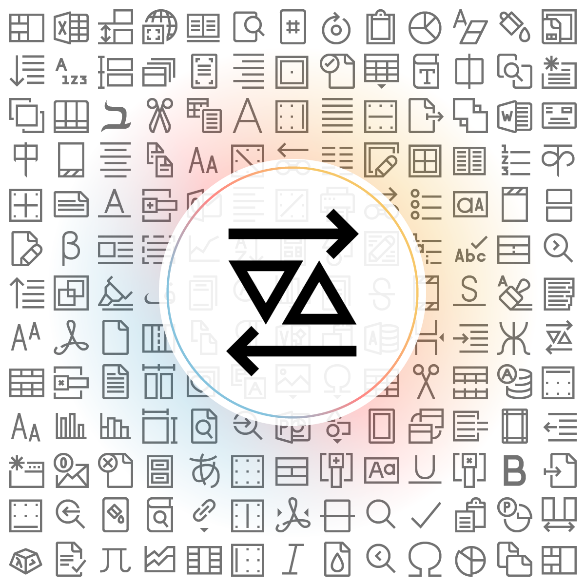 Kerning Icon - Iconshock