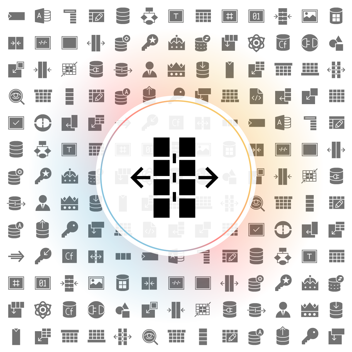 Split columns Icon - Iconshock