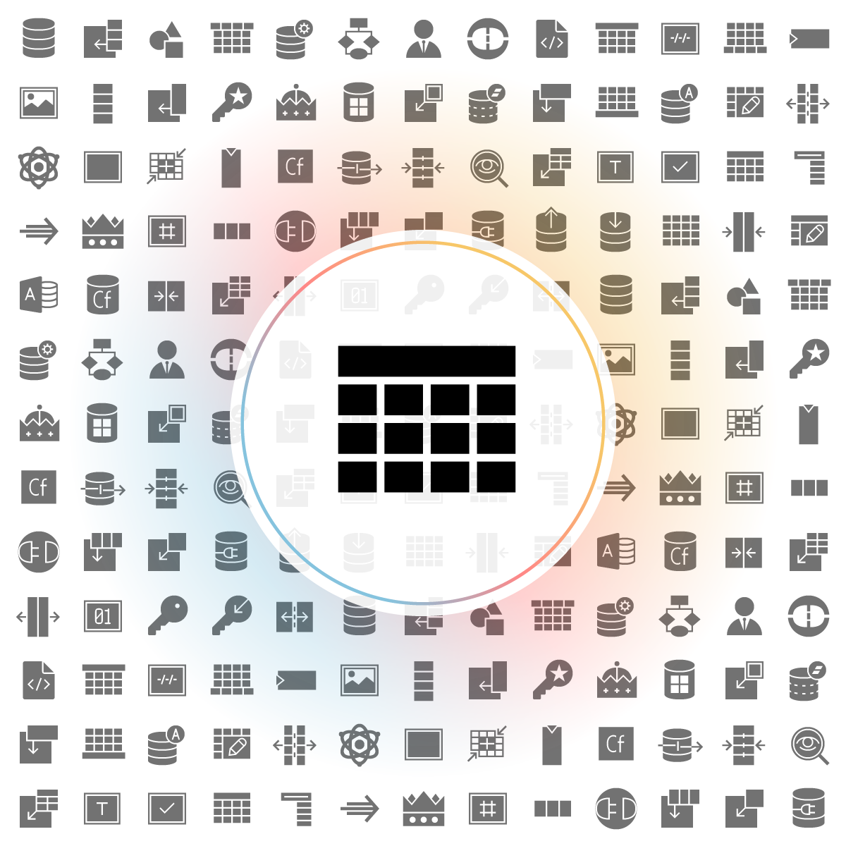 Table Icon - Iconshock