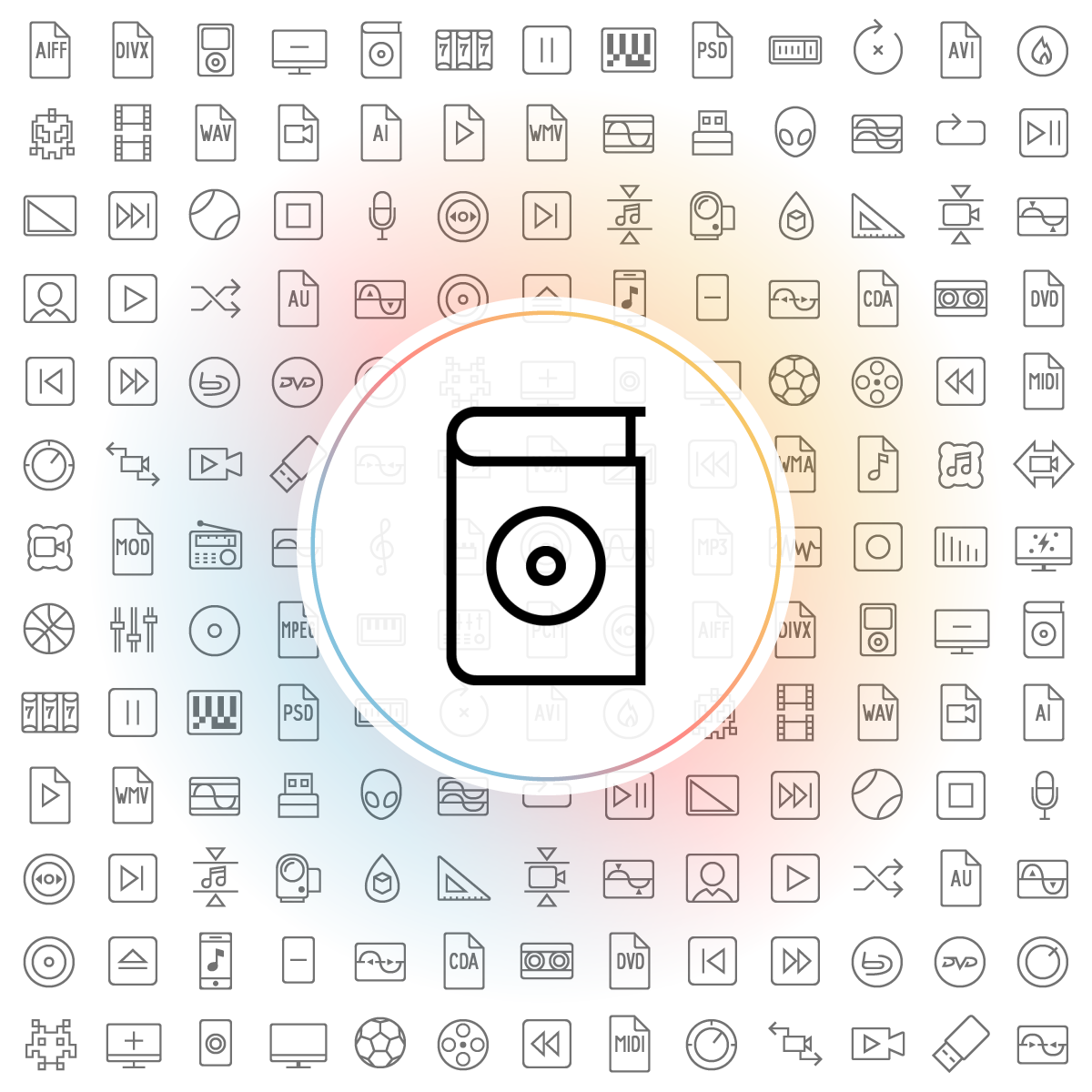 Optical disc packaging Icons - Iconshock