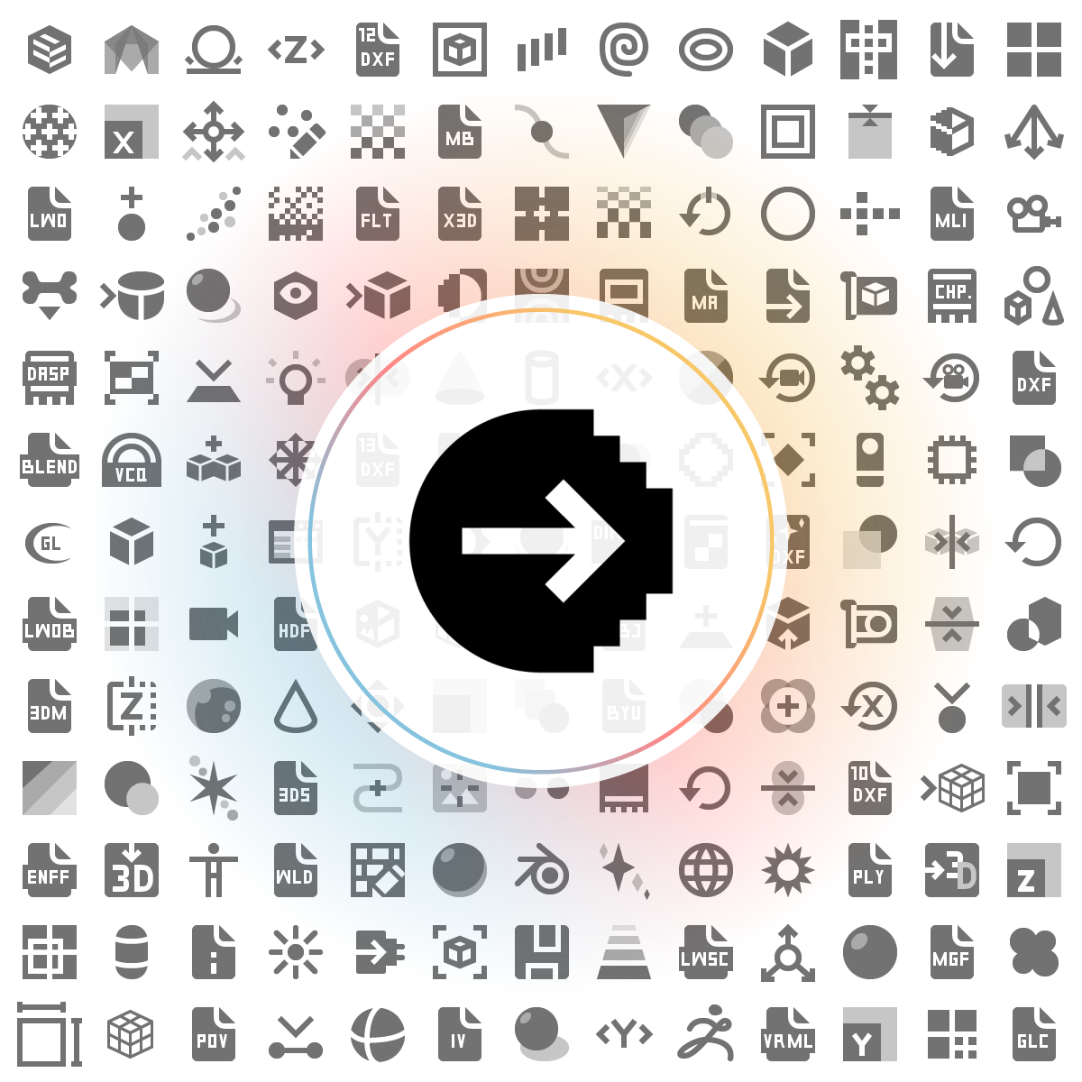 Rasterization Icon - Iconshock