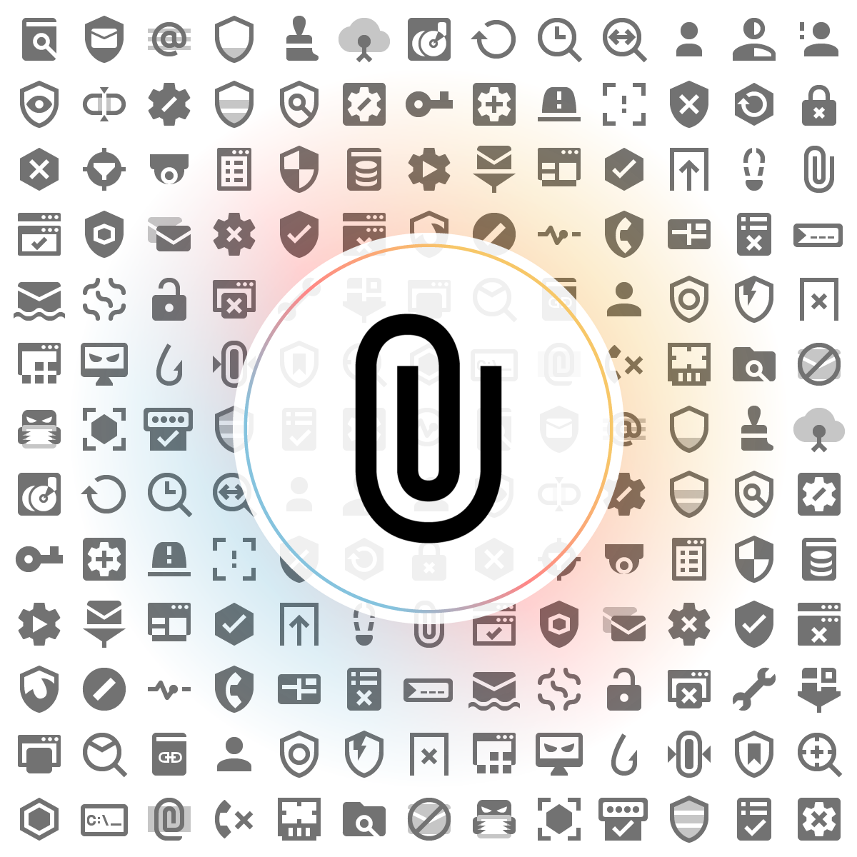 Mail attachment Icon - Iconshock