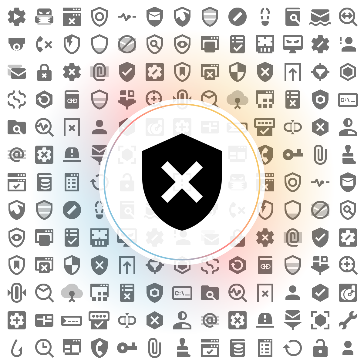 Security cross Icon - Iconshock