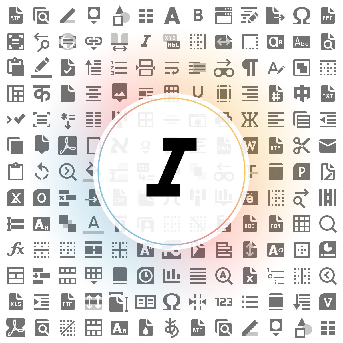 Font italic Icon - Iconshock