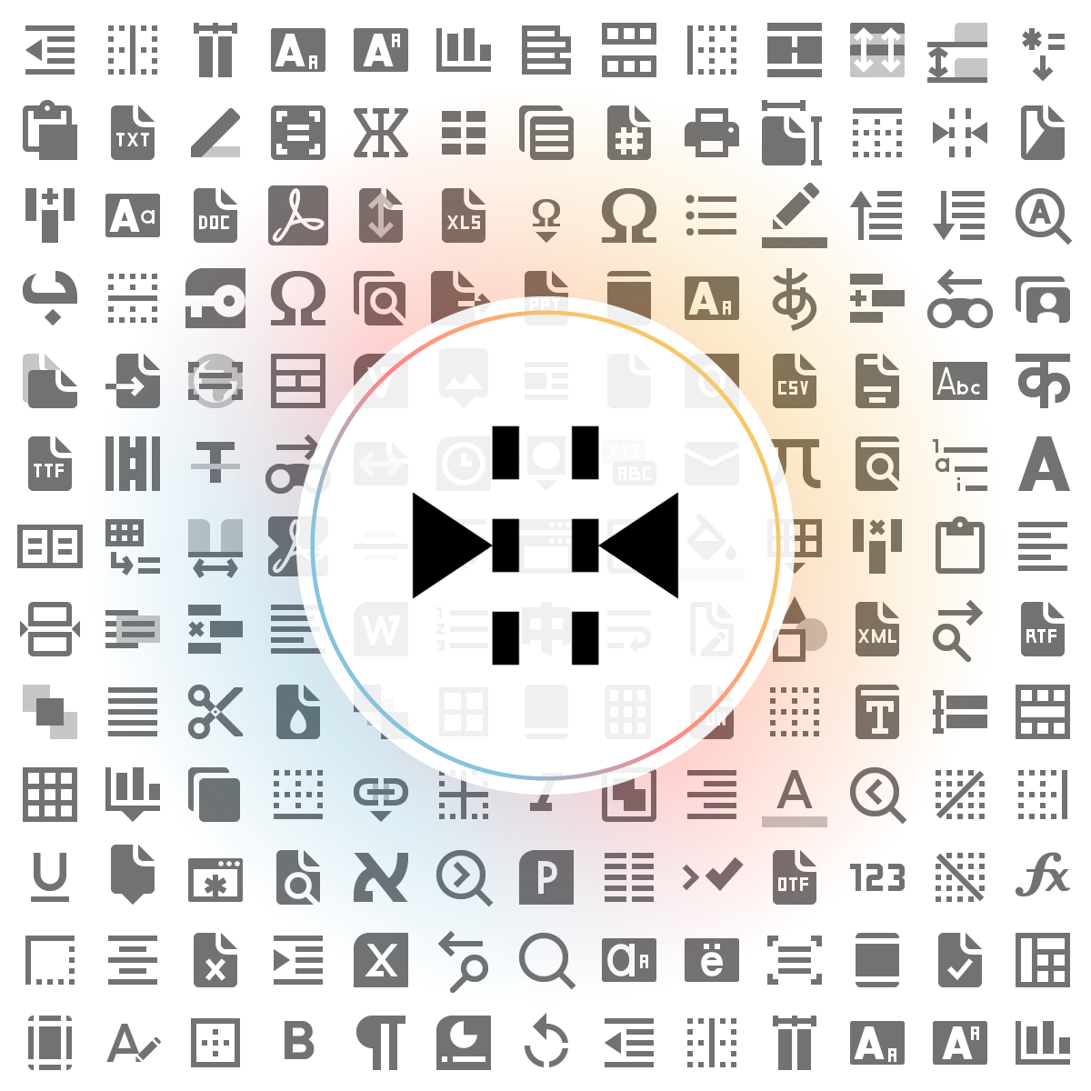 Kerning Icon - Iconshock