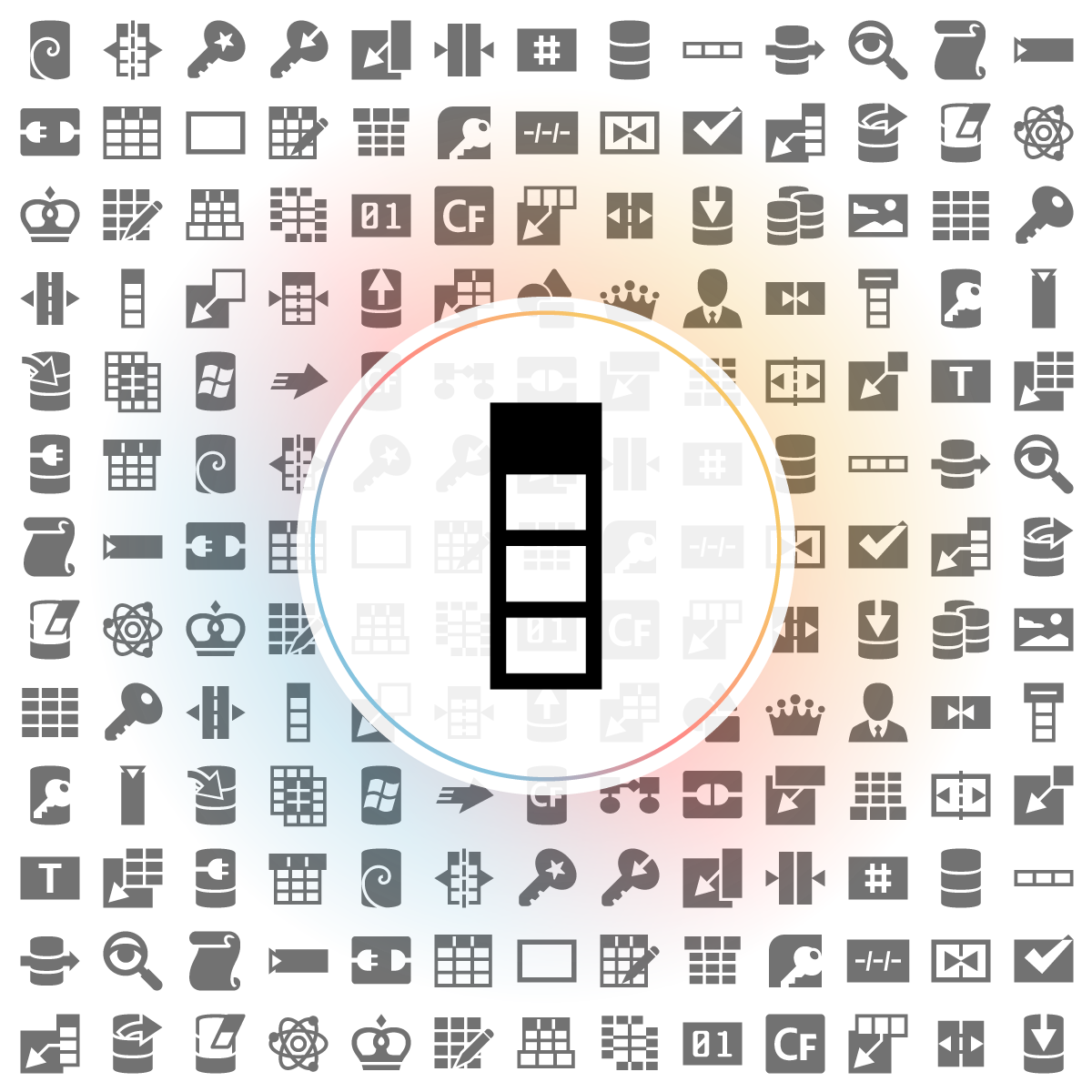 Column Icon - Iconshock