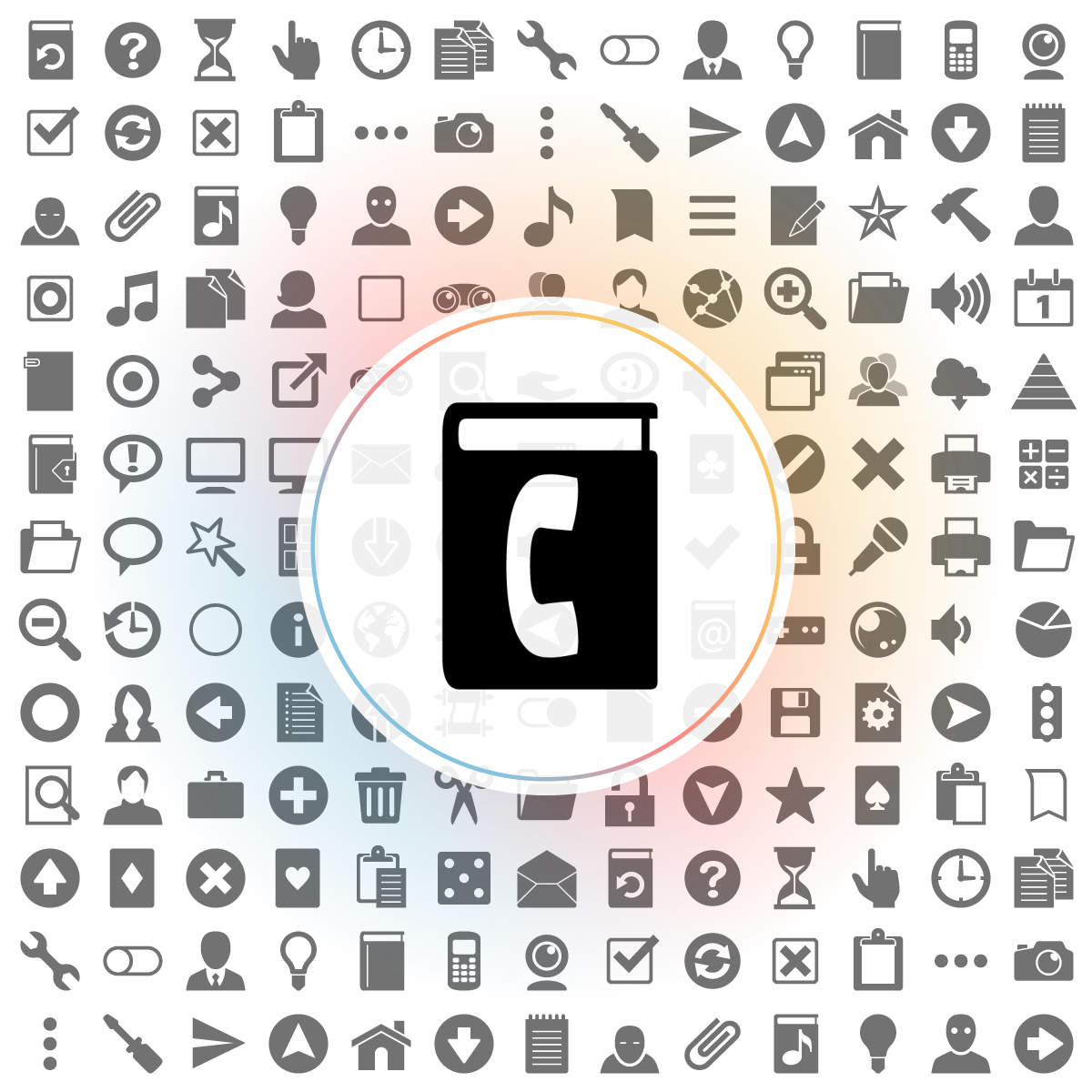 Phone book Icon - Iconshock