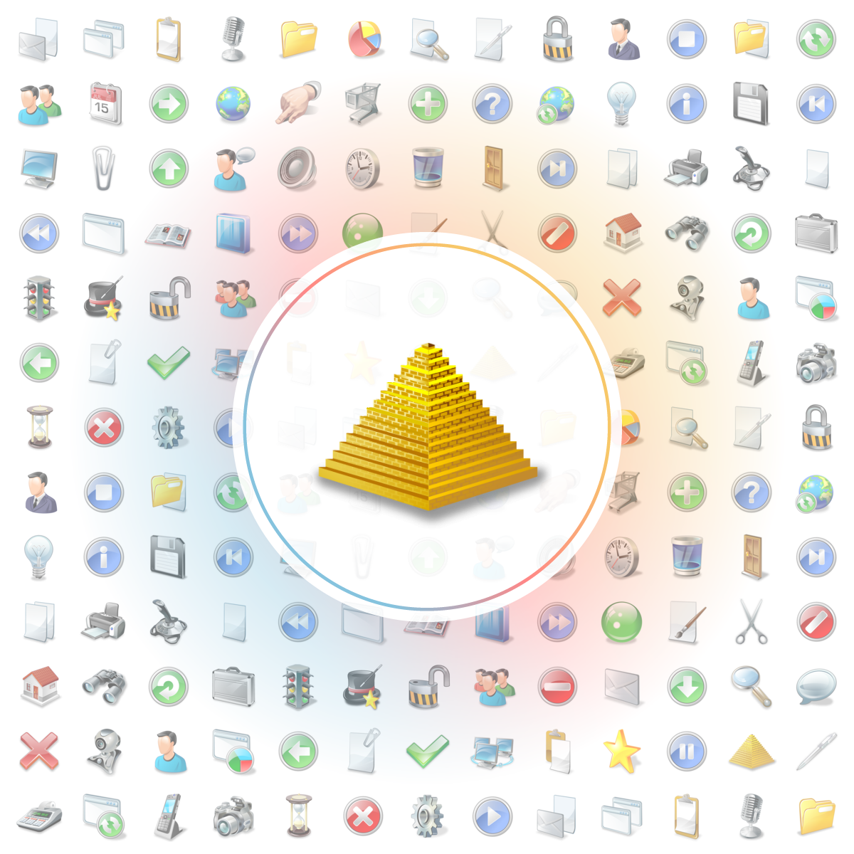 Pyramid Icon - Iconshock
