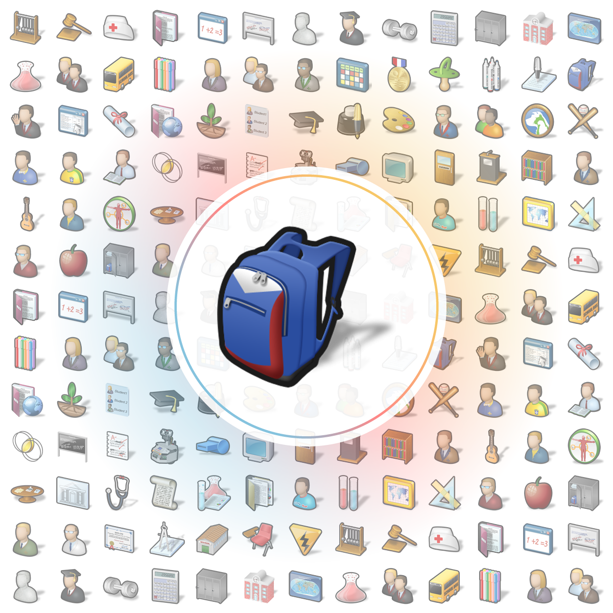 Backpack Icon - Iconshock
