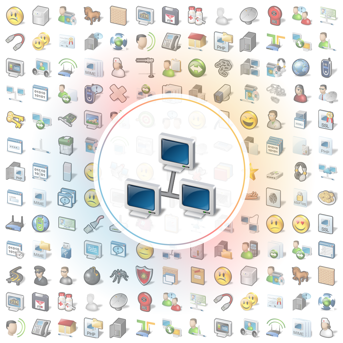 Cluster Icon - Iconshock