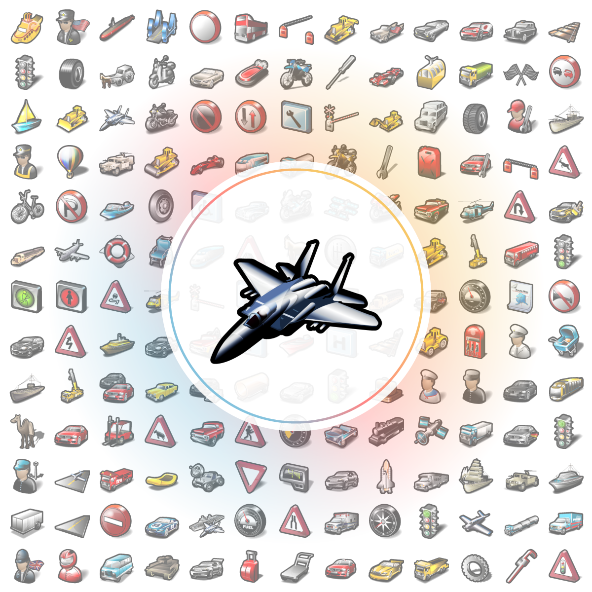 Fighter jet Icon - Iconshock