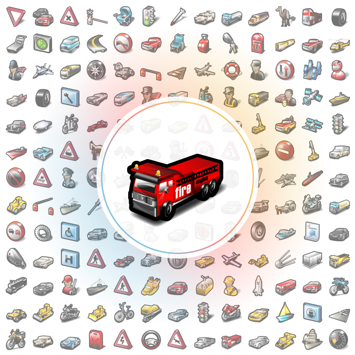 Fire engine Icon - Iconshock