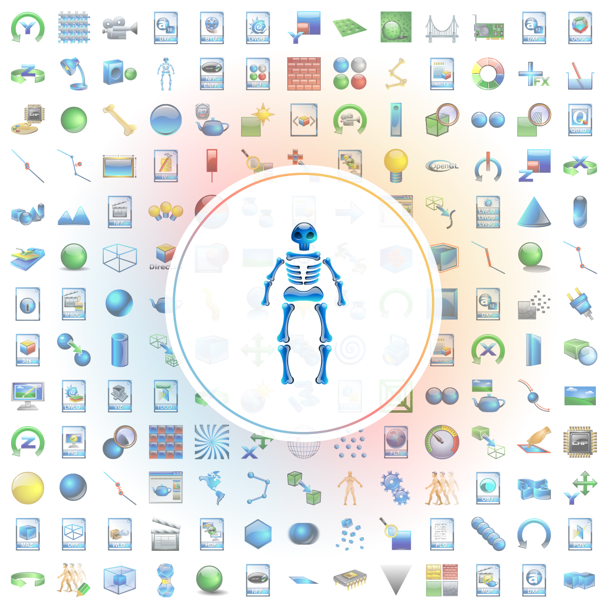 Skeleton Icon - Iconshock