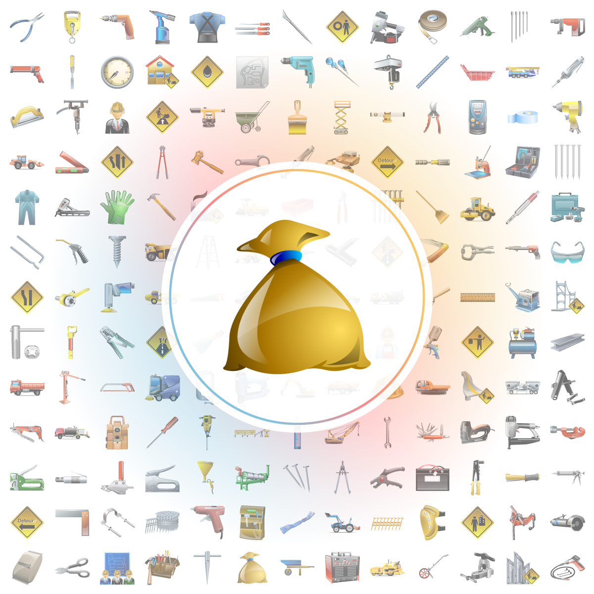Sandbag Icon - Iconshock