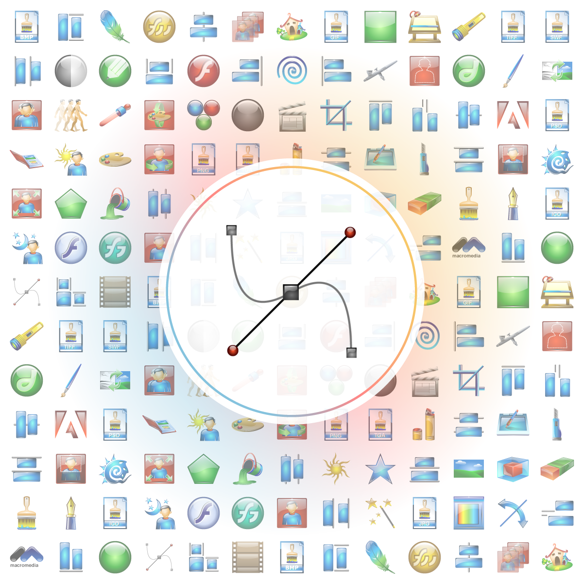 Bezier Icon - Iconshock