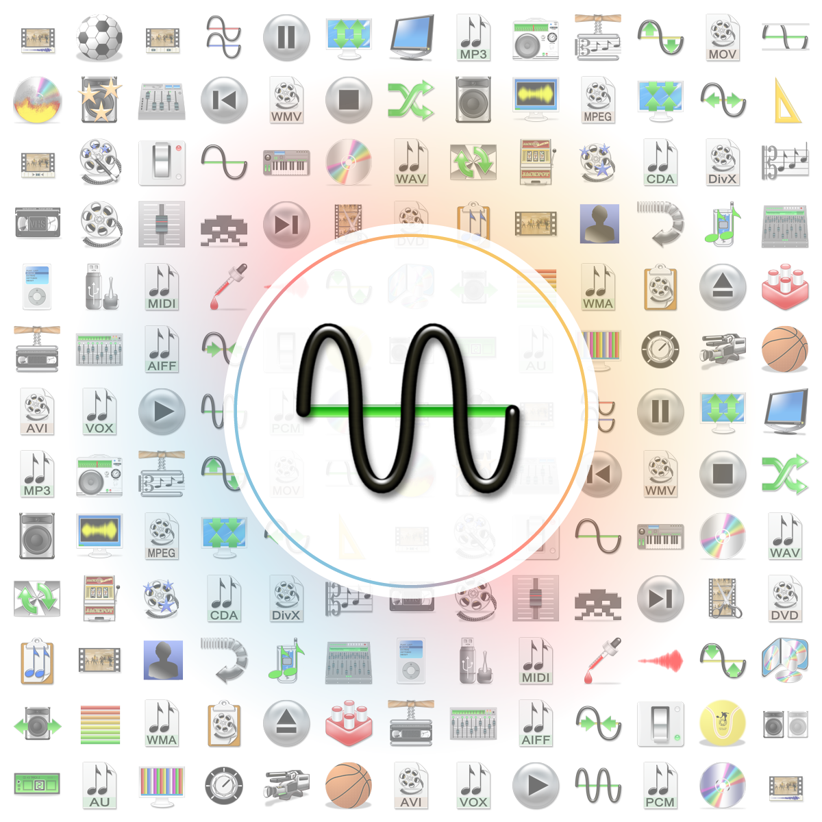 Wave high frequency Icon - Iconshock