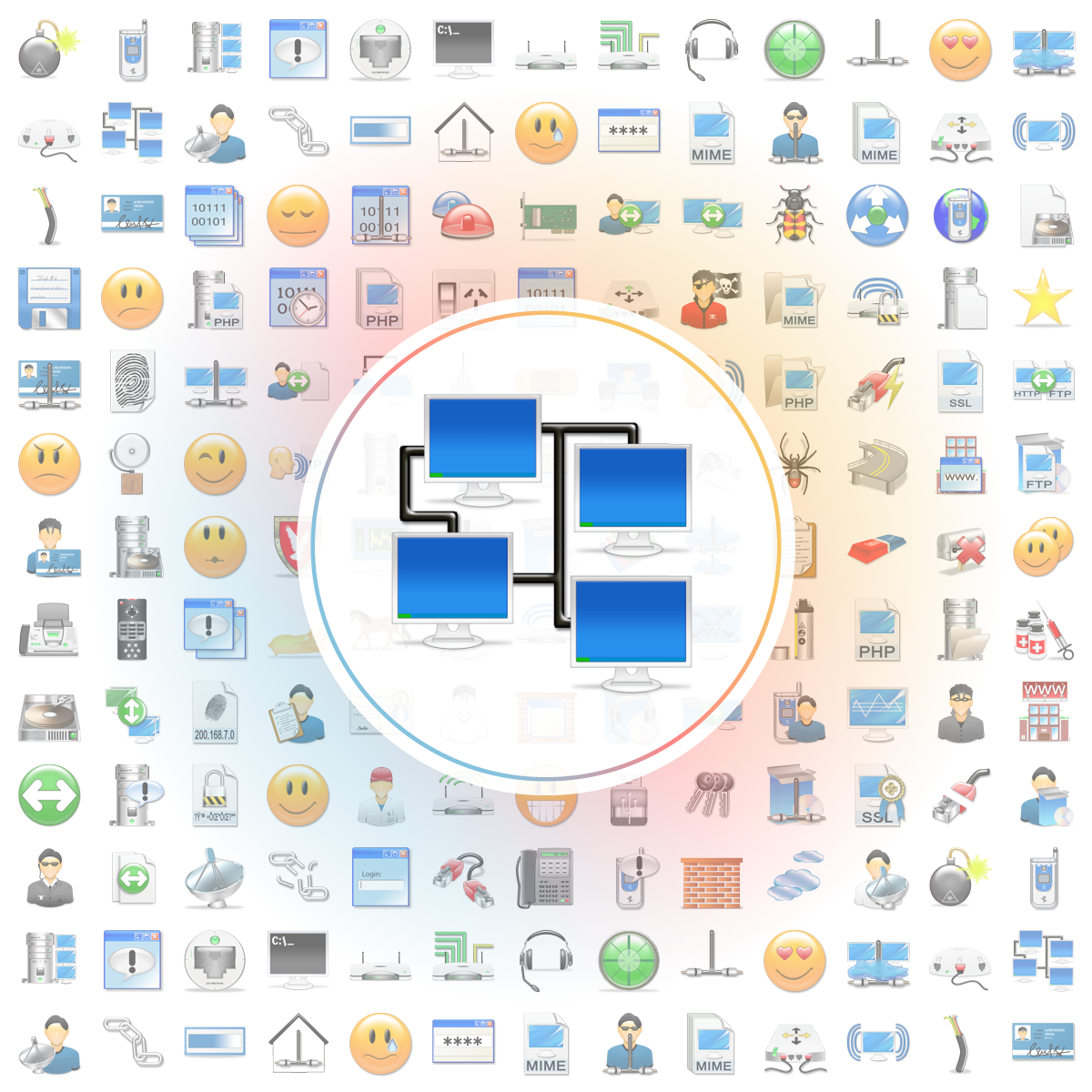 Cluster Icon - Iconshock