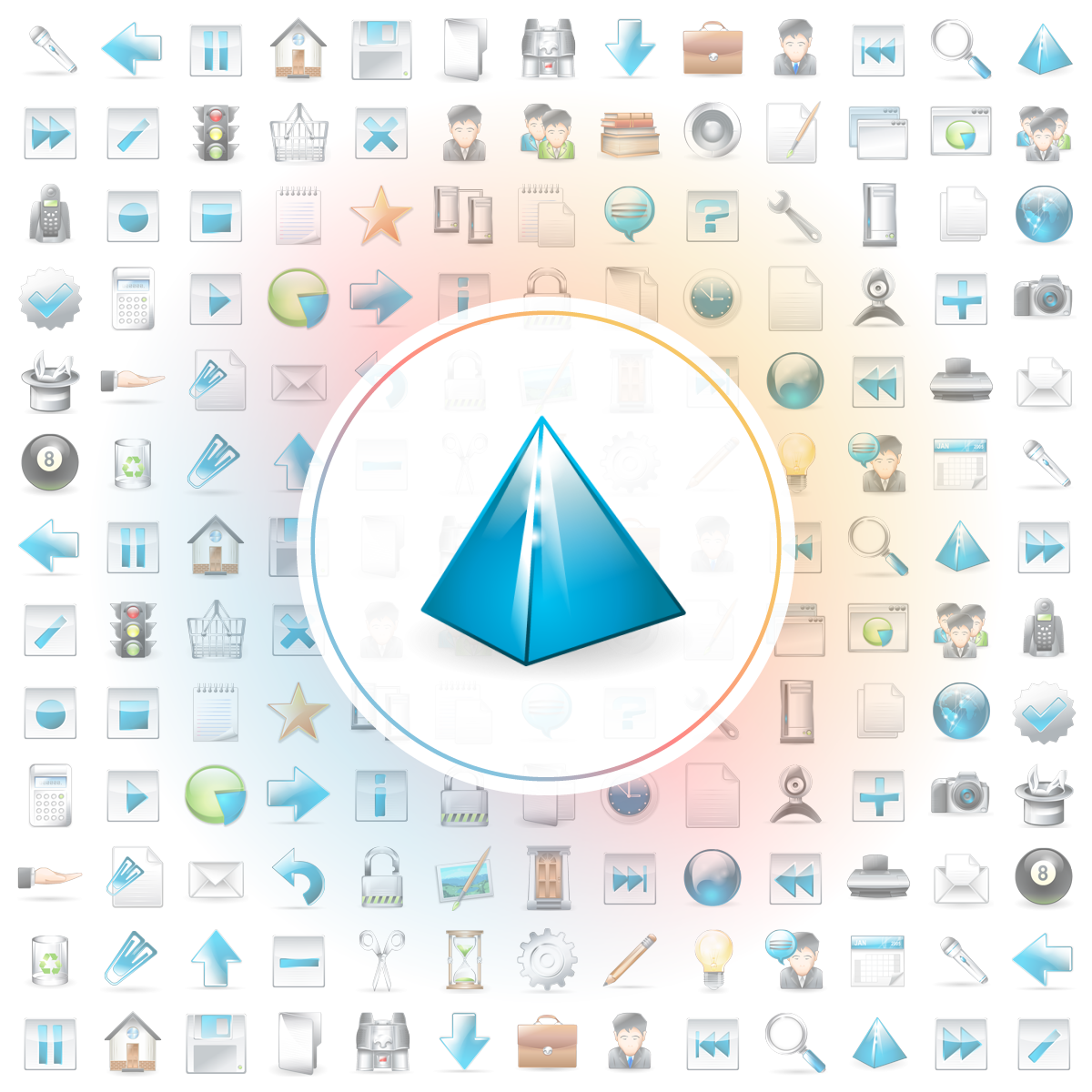 Pyramid Icon - Iconshock