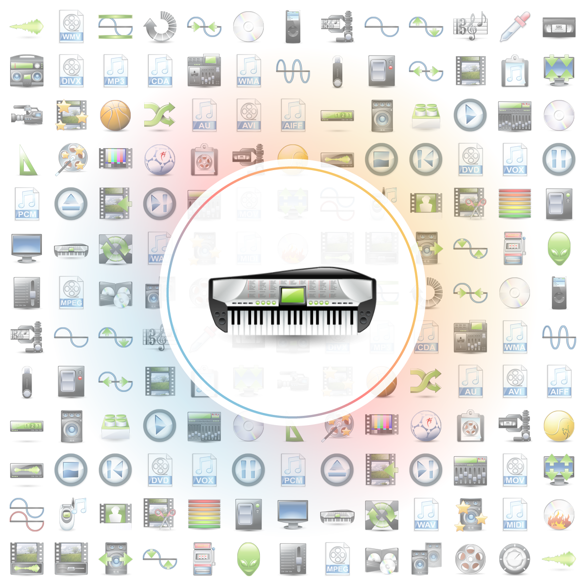 Midi keyboard Icon - Iconshock