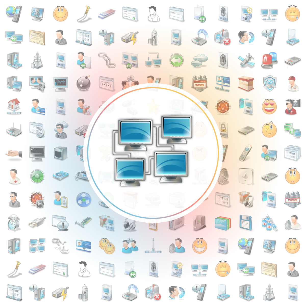 Cluster Icon - Iconshock