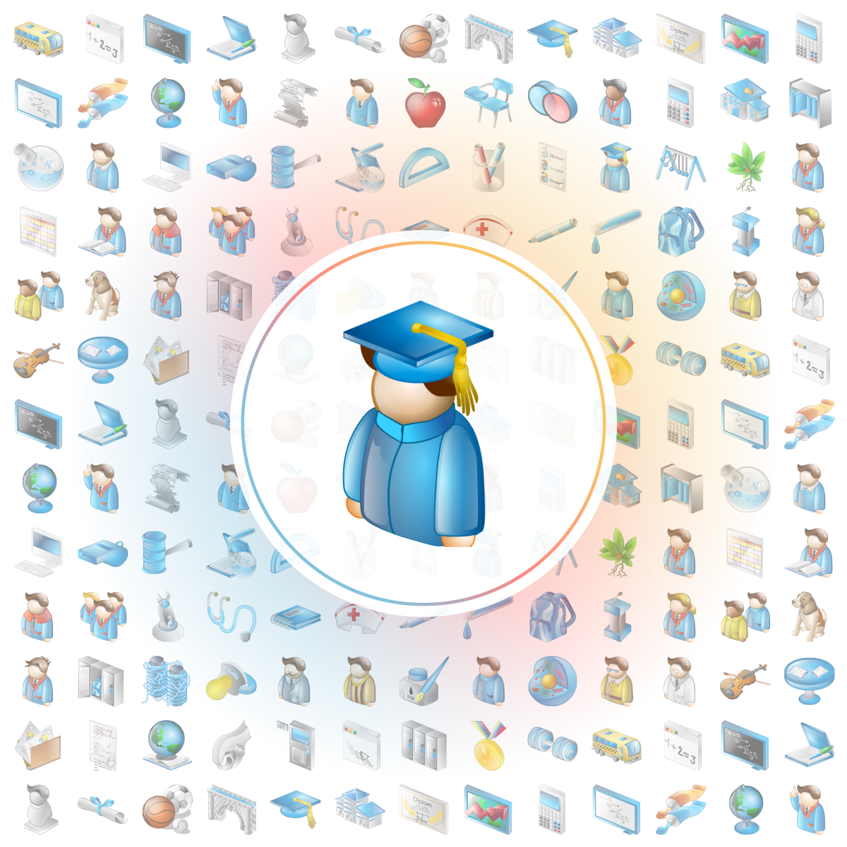 Graduated Icon - Iconshock
