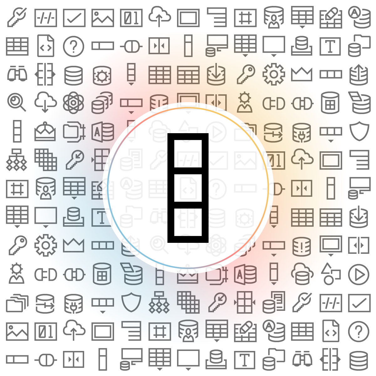Column Icon - Iconshock