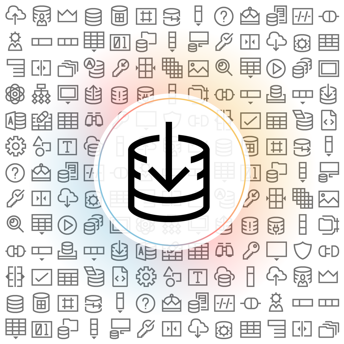 Database import Icon - Iconshock