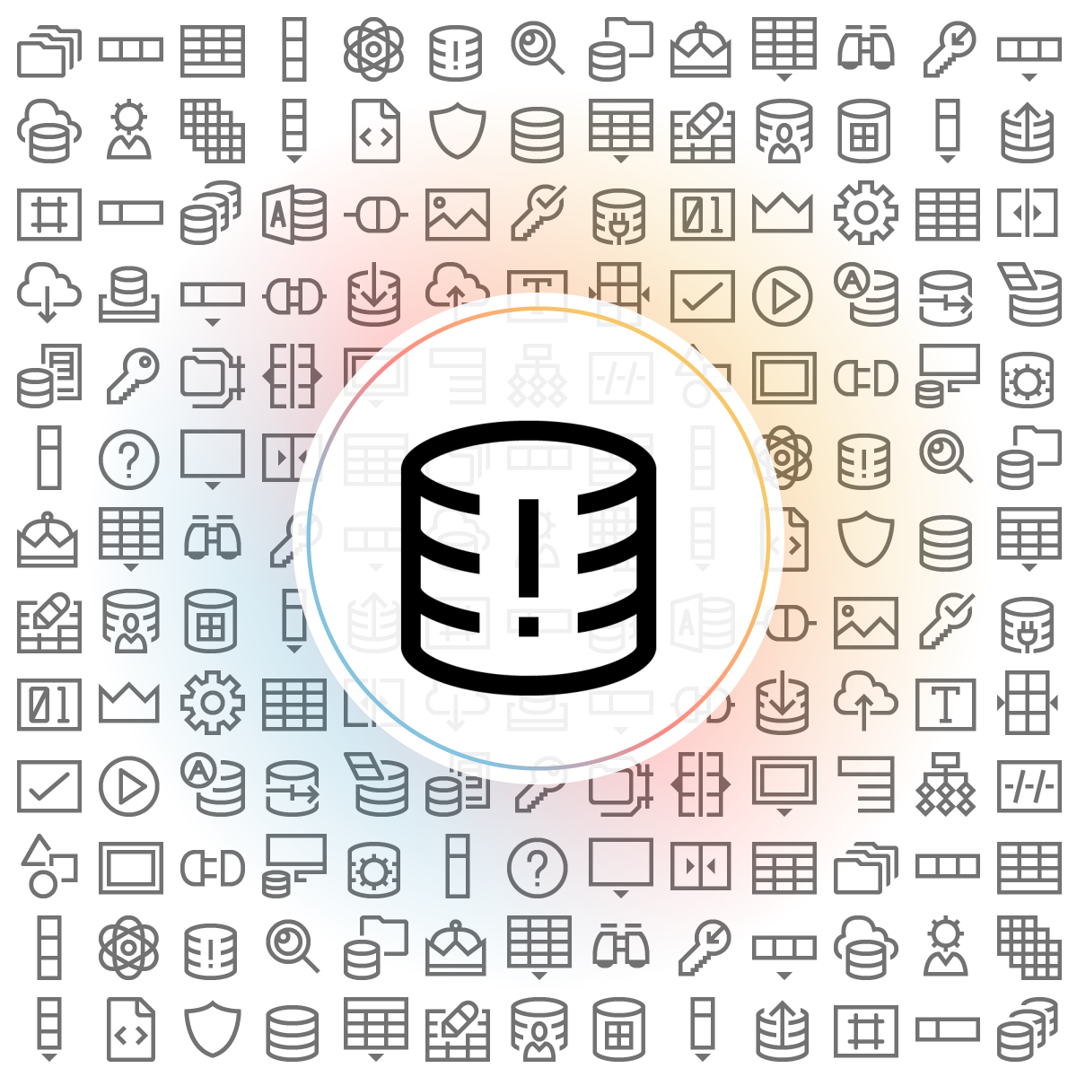 Database risk Icon - Iconshock